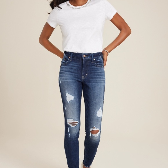 Edgely Women's High Rise Super-Skinny Jeans - Picture 1 of 10